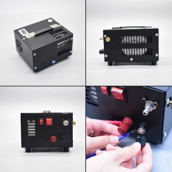 Compresor Electrico 12v/220v para PCP 300 Bar. 1000cc. (4500PSI/30MPH)
