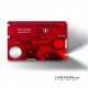 Victorinox - Tarjeta Multiusos Swisscard Lite 13 Usos Rojo traslúcido