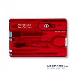 Victorinox - Tarjeta Multiusos Swisscard 10 Usos Rojo traslúcido