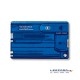 Victorinox - Tarjeta Multiusos Swisscard Quattro Azul Traslúcido 12 Funciones