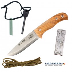 Cuchillo Cudeman ENT Bushcraft Böhler Olivo Kit Completo