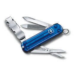 Victorinox - Navaja Suiza Multiusos Nail Clip 580 Azul Translúcido