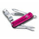 Victorinox - Navaja Suiza Multiusos Nail Clip 580 Rosa Translúcido