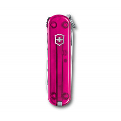 Victorinox - Navaja Suiza Multiusos Nail Clip 580 Rosa Translúcido