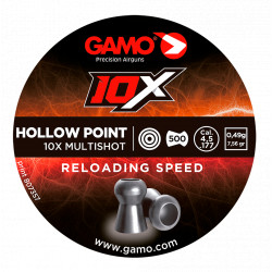 Balines Gamo 10X Hollow Point 4,5 mm 500 ud