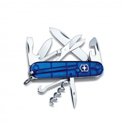 Victorinox - Navaja Suiza Multiusos Climber 14 usos Traslúcido Azul