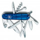 Victorinox - Navaja Suiza Multiusos Huntsman Azul Traslúcido 15 usos