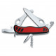 Victorinox - Navaja Suiza Multiusos One Hand Dual Pro Roja-Negra 10 usos