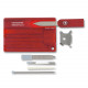 Victorinox - Tarjeta Multiusos Swisscard Quattro Rojo Traslúcido 12 Funciones