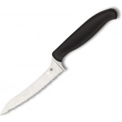 Spyderco Z-Cut Kitchen Knife Black Serrado
