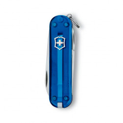 Victorinox - Navaja Suiza Multiusos Classic SD 7 usos Azul Traslúcido