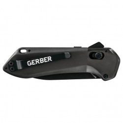 Gerber Highbrow Pivot Lock Hoja Negra Lisa Negra