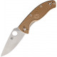 Spyderco Tenacious LWT Tan FRN Filo Liso