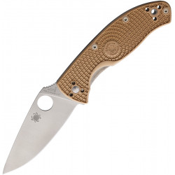 Spyderco Tenacious LWT Tan FRN Filo Liso