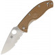 Spyderco Tenacious LWT Tan FRN Filo Mixto 