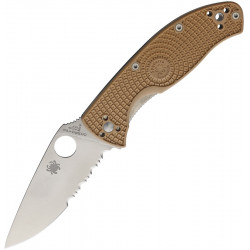 Spyderco Tenacious LWT Tan FRN Filo Mixto 