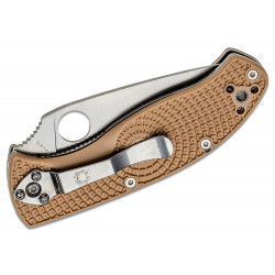 Spyderco Tenacious LWT Tan FRN Filo Mixto 