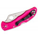 Spyderco Delica 4 Filo Liso Rosa