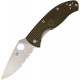 Spyderco Tenacious LWT OD Green FRN Filo Mixto