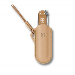 Victorinox Funda Piel Classic SD con Cordón Wet Sand