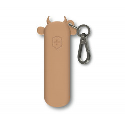 Victorinox Funda Silicona Classic SD con Mosquetón Cow Wet Sand