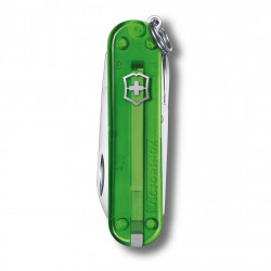 Victorinox Navaja Suiza Multiusos Classic SD 7 usos Green Tea Traslúcido