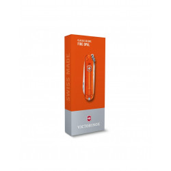 Victorinox Navaja Suiza Multiusos Classic SD 7 usos Fire Opal Traslúcido