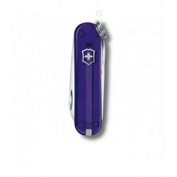 Victorinox Navaja Suiza Multiusos Classic SD 7 usos Persian Indigo Traslúcido 