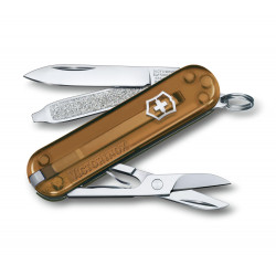 Victorinox Navaja Classic SD Chocolate Fudge Traslúcido 7 usos