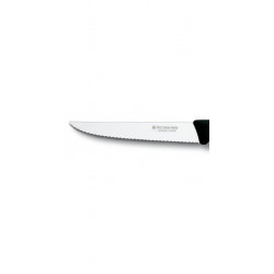 Cuchillo Cocina Victorinox Bistec  Punta y Sierra Negro