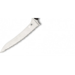 Spyderco Z-Cut Kitchen Knife Black Serrado