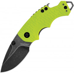 Kershaw Shuffle Drop Point Lavado a la Piedra Verde Lima Blister