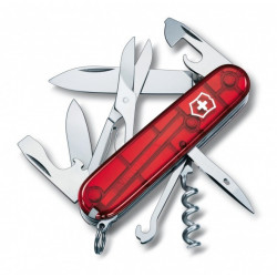 Victorinox Climber 14 usos Traslúcido Roja