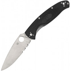 Spyderco Resilience Lightweight Linerlock Black Serrada