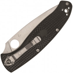 Spyderco Resilience Lightweight Linerlock Black Serrada