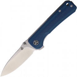 QSP Hawk Linerlock Black Micarta Azul