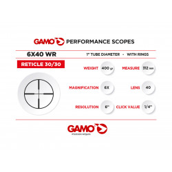 Visor Gamo 6X40 WR