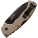 Cold Steel 4-Max Scout Desert Tan Lockback Hoja Negra