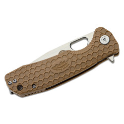 Honey Badger Large Linerlock Tanto Tan