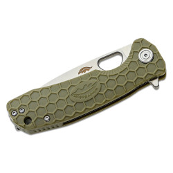 Honey Badger Medium Linerlock Drop Point Green