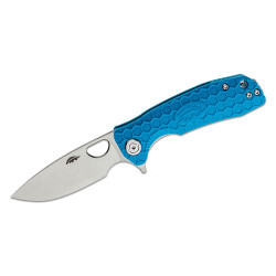 Honey Badger Small Linerlock Drop Point Blue