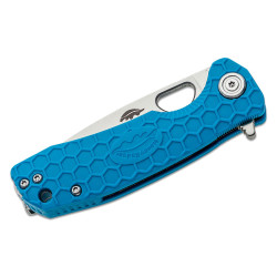 Honey Badger Small Linerlock Drop Point Blue