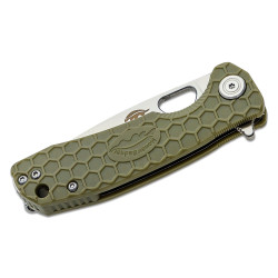 Honey Badger Small Linerlock Drop Point Green