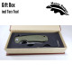 Honey Badger Small Linerlock Drop Point Green