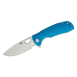 Honey Badger Large Linerlock Drop Point Blue