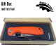 Honey Badger Large Linerlock Tanto Orange