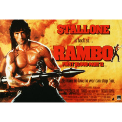 Mini Rambo II First Blood Firmado Sylvester Stallone (Edición Limitada)