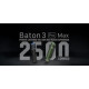 Linterna Olight Baton 3 Pro Max Negra 2.500 Lumens CW Recargable