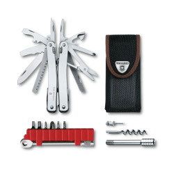 Victorinox - Alicate Multiusos SwissTool Spirit X Plus Ratchet Funda de Cordura