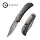 Civivi Appalachian Drifter Slip Joint Fibra de Carbono Hoja Damasco